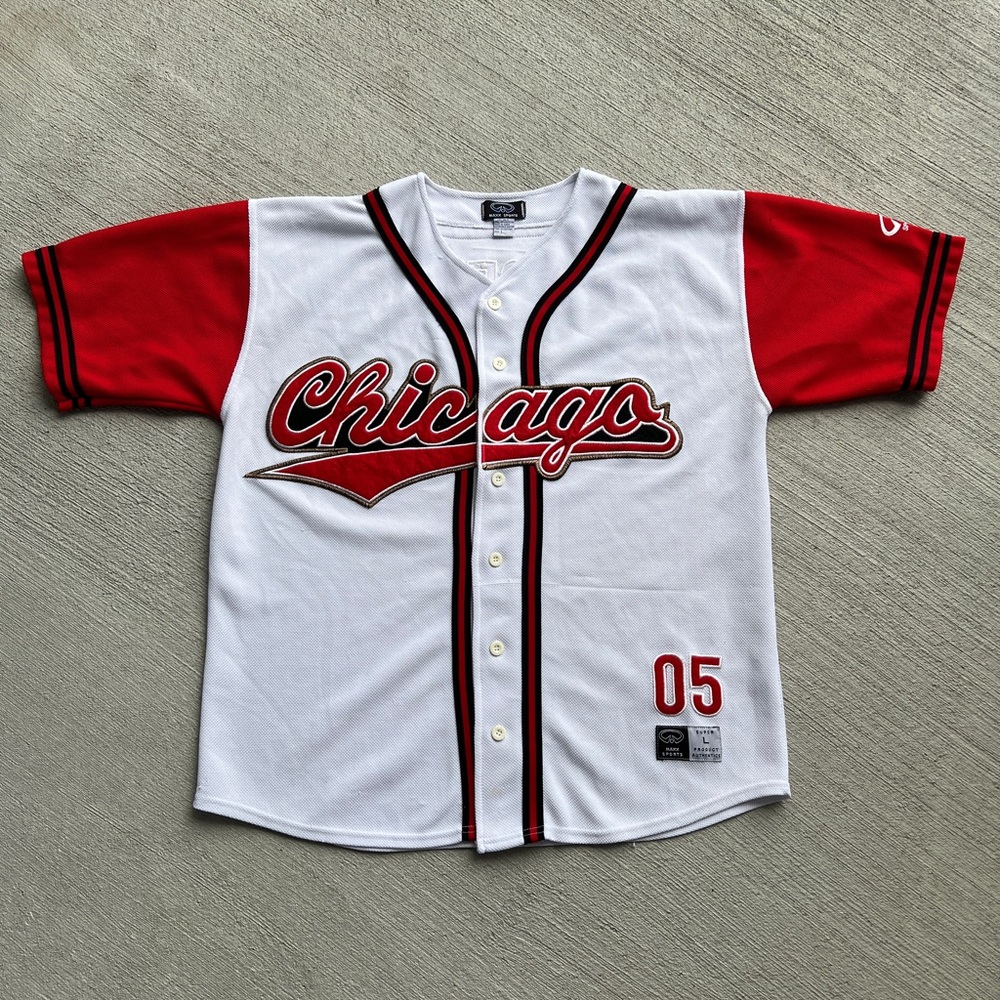 Vintage Chicago Stitched Embroidered Baseball Jersey